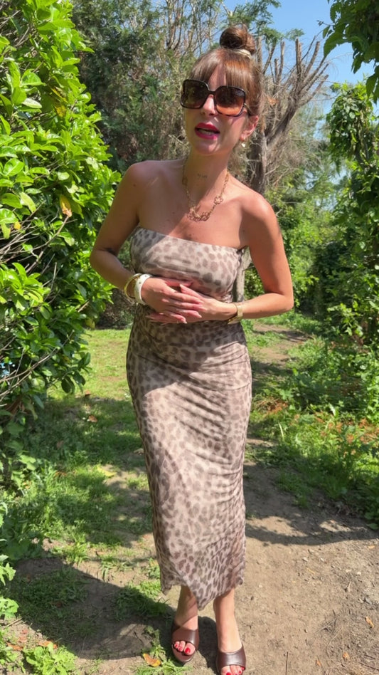 Robe Sirène Léopard