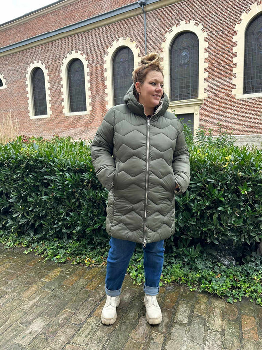 Doudoune Kaki Réversible Imperméable Pulpeuse