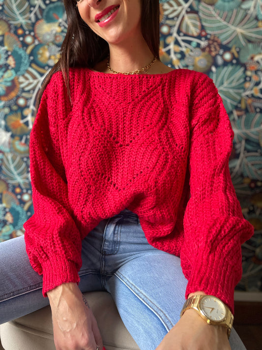 Pull Pilou Rouge