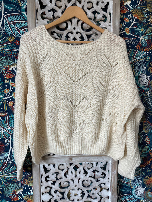 Pull Pilou Ecru